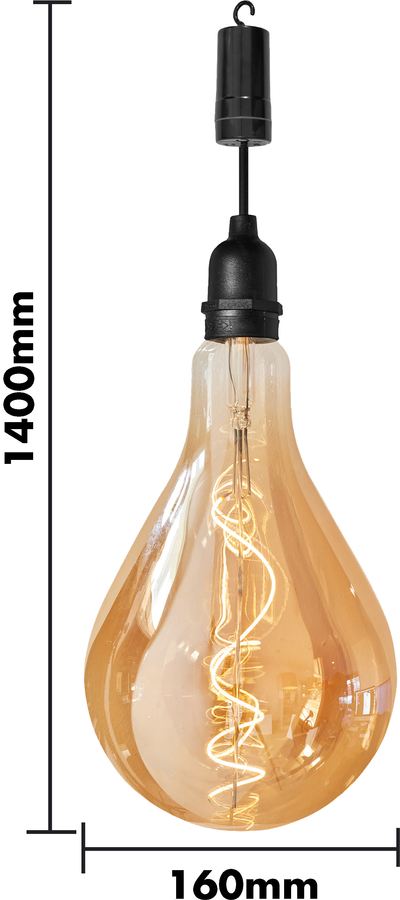 Raindrop Hanging Light Bulb - Image 3