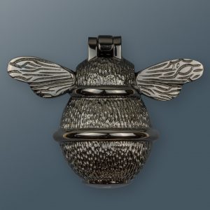 Black Nickle Bumble Bee Door Knocker