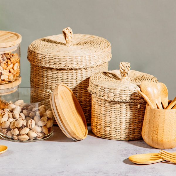 Lifestyle photo of Seagrass basket set
